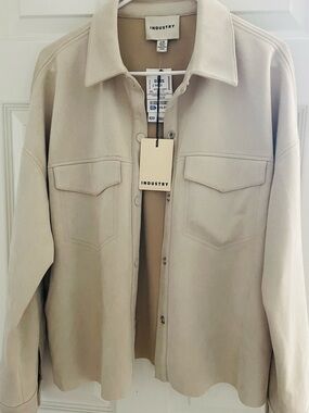Industry Women's Cream Overshirt Jacket